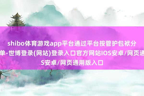 shibo体育游戏app平台通过平台按管护包袱分配维修工单-世博登录(网站)登录入口官方网站IOS安卓/网页通用版入口